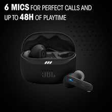 Load image into Gallery viewer, JBL New Launch Tune Beam 2 TWS, ANC Earbuds, 48Hr Playtime,Dual Connect, Ambient Aware, Relax Mode, Customized EQ with Headphones App, 6 Mics for Clear Calls, Spatial Sound, Personi-Fi 3.0 (Black)