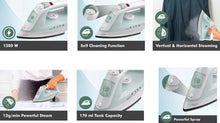 Load image into Gallery viewer, HAVELLS ELECE STEAM IRON 1200 W Steam Iron (PISTA GREEN)