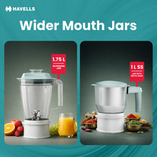Load image into Gallery viewer, Havells Hexo Punch 900W Juicer Mixer Grinder with 2 Jars