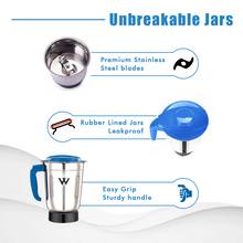 Load image into Gallery viewer, Wellus Eco 500 W Juicer Mixer Grinder 3 Jars (v)