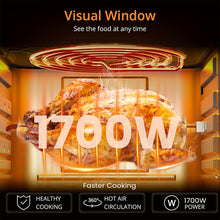 Load image into Gallery viewer, INALSA Air Fryer Oven|15L, 1600W|Stainless Steel Body|16-in-1 Functions,Fry,Bake,Grill,Dehydrate,Roast& Reheat|16 Preset|Rotisserie & Convection|Dishwasher Safe Accessories|2Yr Warranty,Aero Smart 15