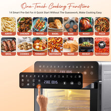 Load image into Gallery viewer, INALSA Air Fryer Oven|15L, 1600W|Stainless Steel Body|16-in-1 Functions,Fry,Bake,Grill,Dehydrate,Roast& Reheat|16 Preset|Rotisserie & Convection|Dishwasher Safe Accessories|2Yr Warranty,Aero Smart 15