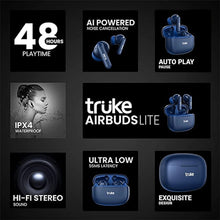 Load image into Gallery viewer, truke Air Buds Lite True Wireless Earbuds - 48 Hrs Playtime, Gaming Mode, Enc, Bluetooth 5.1