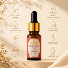 Load image into Gallery viewer, ANKAHA Royal Gulab Collection| Floraison Rain Perfume, Aligarh Gulab Diffuser Oil, Vintage Rose Soap & Rose Water