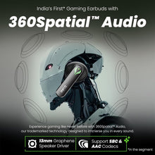 Load image into Gallery viewer, truke BTG Ultra True Wireless in Ear Earbuds, 40ms Ultra Low Latency Battle Mode™ Gaming Ear Buds, 60H Playtime, Quad Mics Crystal-Clear Calls, Fast Charging, BT 5.4, Noise Cancellation