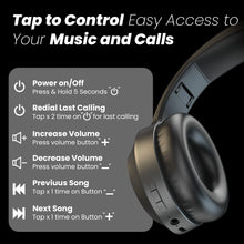 Load image into Gallery viewer, truke BTG 500 Over The Ear Gaming Headphone with 40mm Drivers, 10H of Playtime, Dual Pairing, Gaming Mode (50ms Latency) with RGB LEDs, TF Card with Volume Control, BT 5.4