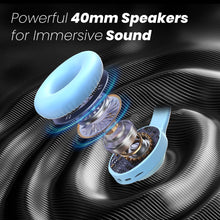 Load image into Gallery viewer, truke BTG 500 Over The Ear Gaming Headphone with 40mm Drivers, 10H of Playtime, Dual Pairing, Gaming Mode (50ms Latency) with RGB LEDs, TF Card with Volume Control, BT 5.4