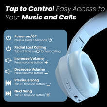 Load image into Gallery viewer, truke BTG 500 Over The Ear Gaming Headphone with 40mm Drivers, 10H of Playtime, Dual Pairing, Gaming Mode (50ms Latency) with RGB LEDs, TF Card with Volume Control, BT 5.4