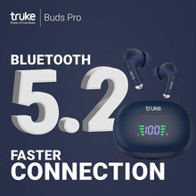 Load image into Gallery viewer, truke Buds PRO Hybrid Active Noise Cancelling ANC Wireless Earbuds with mic, Transparency Mode, 12.4mm Real Titanium Speaker, 48 Hour Playtime, Super-Fast Charge, AAC Codec, Gaming Mode