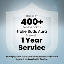 Load image into Gallery viewer, truke Buds Aura True Wireless in Ear Earbuds with 70Hrs of Playtime and Fast Charging Ear Buds, 13mm Titanium Drivers, Quad-MIC ENC TWS, 40ms Low Latency Gaming Buds, BT 5.4