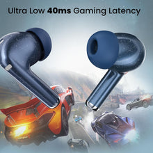 Load image into Gallery viewer, truke Buds Aura True Wireless in Ear Earbuds with 70Hrs of Playtime and Fast Charging Ear Buds, 13mm Titanium Drivers, Quad-MIC ENC TWS, 40ms Low Latency Gaming Buds, BT 5.4
