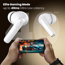 Load image into Gallery viewer, truke Buds Elite True Wireless in Ear Earbuds with 10mm Dynamic Driver, 70Hrs Battery & Fast Charging EarBuds, Dual-MIC ENC TWS, 40ms Low Latency Gaming Buds, Volume Control, BT 5.4