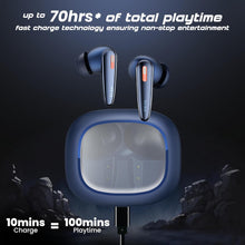 Load image into Gallery viewer, Crystal Bass True Wireless in Ear Earbuds with 13mm Drivers, 70H Playtime Fast Charge, HiFi Sound TWS, 4Mics ENC, BT 5.4