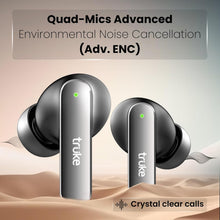 Load image into Gallery viewer, truke Buds F1 Ultra True Wireless in Ear Earbuds Spatial Audio Experience, 60H Playtime Ear Buds, Quad Mics Crystal-Clear Calls, Fast Charging, Bluetooth 5.3, Noise Cancellation, Gaming Mode
