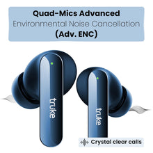 Load image into Gallery viewer, truke Buds F1 Ultra True Wireless in Ear Earbuds Spatial Audio Experience, 60H Playtime Ear Buds, Quad Mics Crystal-Clear Calls, Fast Charging, Bluetooth 5.3, Noise Cancellation, Gaming Mode