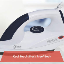 Load image into Gallery viewer, Inalsa Grace 1200-Watt Dry Iron with Non Stick Coated Sole Plate