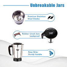 Load image into Gallery viewer, Wellus Sanddy Eco 500 W Juicer Mixer Grinder 3 Jars V