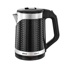 Load image into Gallery viewer, INALSA Double Wall Kettle Prism BK|1.8 Ltr| 1500W |Diamond Cut Design |Stainless Steel Inner Body |Cool touch outer body |Wider mouth| Boil Dry Protection & Auto-Shut Off