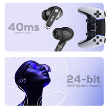 Load image into Gallery viewer, truke New Launch Mega 12 True Wireless in Ear Earbuds W/ 24-Bit Spatial Audio, Premium Leather Textured Design, 70H Playtime Fast Charge Buds, 13mm Drivers TWS, Low Latency, ENC
