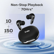 Load image into Gallery viewer, truke New Launch Mega 12 True Wireless in Ear Earbuds W/ 24-Bit Spatial Audio, Premium Leather Textured Design, 70H Playtime Fast Charge Buds, 13mm Drivers TWS, Low Latency, ENC