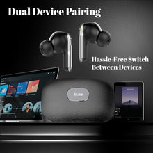 Load image into Gallery viewer, truke Mega 9 New Launch True Wireless in Ear Earbuds W/ 24-Bit Lossless Spatial Audio, 70H Battery Fast Charge Ear Buds, Leather Finish, 13mm Speakers TWS, 40ms Ultra Low Latency, 4Mics ENC