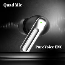 Load image into Gallery viewer, truke Mega 9 New Launch True Wireless in Ear Earbuds W/ 24-Bit Lossless Spatial Audio, 70H Battery Fast Charge Ear Buds, Leather Finish, 13mm Speakers TWS, 40ms Ultra Low Latency, 4Mics ENC