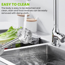 Load image into Gallery viewer, INALSA Robot Inox Hand Blender 1500 W|Silent DC Copper Motor|European Stepless Variable Speed Design| X.Large 1L Chopper|Unique Potato Masher| Detachable| Stainless Steel-Robot INOX 1500 StepUp