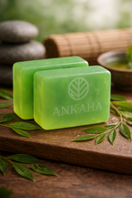 Load image into Gallery viewer, Ankaha's Luxury Soap |SAGE NOIR | Vetiver, Almond, Cocunut, Musk, Tea tree, Patchouli, Glycerin| Ayurvedic Handmade Organic Bath Soap| Scented Soap For Smooth & Soft Skin | 125 g x 2 (V)