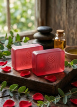 Load image into Gallery viewer, Ankaha Luxury Soap | VINTAGE ROSE | Rose, Geranium, Mint, Coconut Oil, Glycerin|Ayurvedic Handmade Organic Bath Soap|Scented Soap For Smooth & Soft Skin| 125g x 2