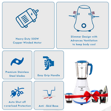 Load image into Gallery viewer, Wellus Eco Heavy Duty 500W Juicer Mixer Grinder & 1000 W Dry Iron Super Combo | 3 Jars (V)