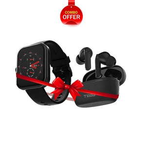 Combo - boAt Ultima Connect Max Smartwatch + Tagg Liberty buds Pro Earbuds