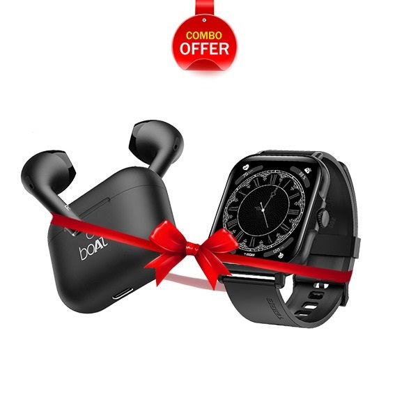 Combo - Boat Airdopes Alpha Earbuds + Tagg Connect Pro Smartwatch