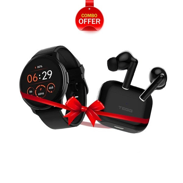 Combo - Boat Lunar Call Smartwatch + Tagg Liberty buds Earbuds