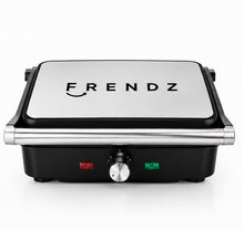 Load image into Gallery viewer, Frendz Forever 1800 WATT Sandwich Jumbo Grill (Black, Silver)
