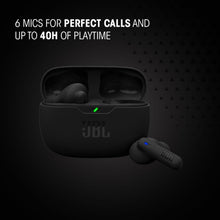 Load image into Gallery viewer, JBL Wave Beam 2 Ear Buds Wireless BluetoothV5.3, Active Noise Cancellation Earbuds,Multi Connect, App for Customized Extra Bass Eq, Relax Mode,Speed Charge, 40H Playback, Fast Pair,4 Mics,IP54(Black)
