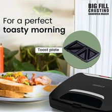 Load image into Gallery viewer, Havells Big Fill Multi Grill 900 watt Sandwich Maker (Black)
