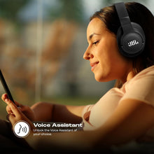 Load image into Gallery viewer, JBL Tune 770NC Wireless Over Ear ANC Headphones with Mic, Upto 70 Hrs Battery, Speed Charge : 5 min Charge Gives up to 3H of Playback, Customized EQ, Google Fast Pair, Dual Pairing, BT 5.3 (Black)

