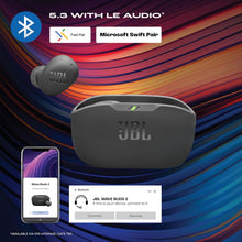 Load image into Gallery viewer, JBL Wave Buds 2 Wireless Ear Buds - Black
