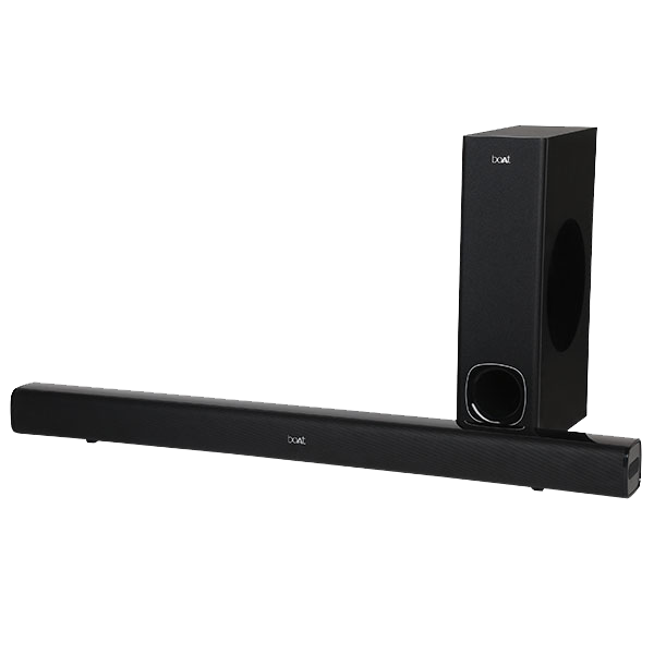 boAt Aavante Bar 1200 80W Bluetooth Soundbar with Remote (Stereo Surround Sound, 2.1 Channel, Black)