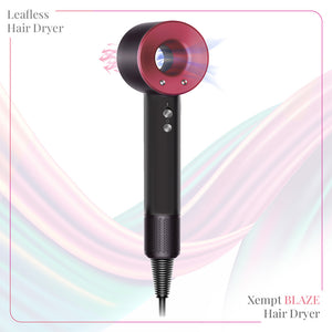 XEMPT 1400W BLAZE SUPERSONIC HAIR DRYER, BRUSHLESS| 5 MAGNETIC ATTACHMENTS| MICRO PROCESSOR Hair Dryer