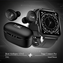 Load image into Gallery viewer, Combo - Boat Airdopes 121v2 Earbuds + Tagg Connect Pro Smartwatch
