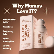 Load image into Gallery viewer, GLO Mama Stretch Mark Oil Roll On with Centella Asiatica &amp; Striover | Stretch Mark Prevention &amp; Removal
