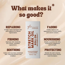 Load image into Gallery viewer, GLO Mama Stretch Mark Oil Roll On with Centella Asiatica &amp; Striover | Stretch Mark Prevention &amp; Removal
