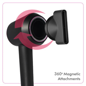 XEMPT 1400W BLAZE SUPERSONIC HAIR DRYER, BRUSHLESS| 5 MAGNETIC ATTACHMENTS| MICRO PROCESSOR Hair Dryer