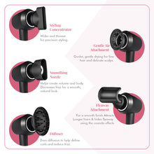 Load image into Gallery viewer, XEMPT 1400W BLAZE SUPERSONIC HAIR DRYER, BRUSHLESS| 5 MAGNETIC ATTACHMENTS| MICRO PROCESSOR Hair Dryer
