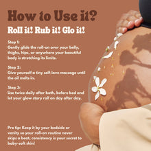 Load image into Gallery viewer, GLO Mama Stretch Mark Oil Roll On with Centella Asiatica &amp; Striover | Stretch Mark Prevention &amp; Removal
