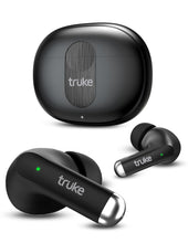 Load image into Gallery viewer, truke New Launch OS11 ResonanceX Open Ear Wireless Earbuds, 24-bit Spatial Audio, 70Hrs Playtime with Fast Charging, 16mm Titanium Drivers, 40ms Low Latency, Quad Mic ENC Calls, Made in India
