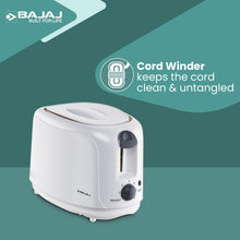 Load image into Gallery viewer, Bajaj ATX 4 750 watts 2-Slice Pop-up Toaster | Dust Cover &amp; Slide Out Crumb Tray | 6-Level Browning Controls | Mid-Cycle Cancel Feature | 2-Yr Warranty | 750 watts | Electric Toaster
