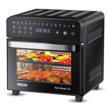 Load image into Gallery viewer, INALSA Air Fryer Oven|15L, 1600W|Stainless Steel Body|16-in-1 Functions,Fry,Bake,Grill,Dehydrate,Roast&amp; Reheat|16 Preset|Rotisserie &amp; Convection|Dishwasher Safe Accessories|2Yr Warranty,Aero Smart 15
