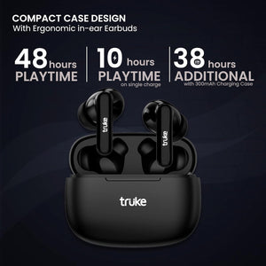 truke Air Buds Lite True Wireless Earbuds - 48 Hrs Playtime, Gaming Mode, Enc, Bluetooth 5.1